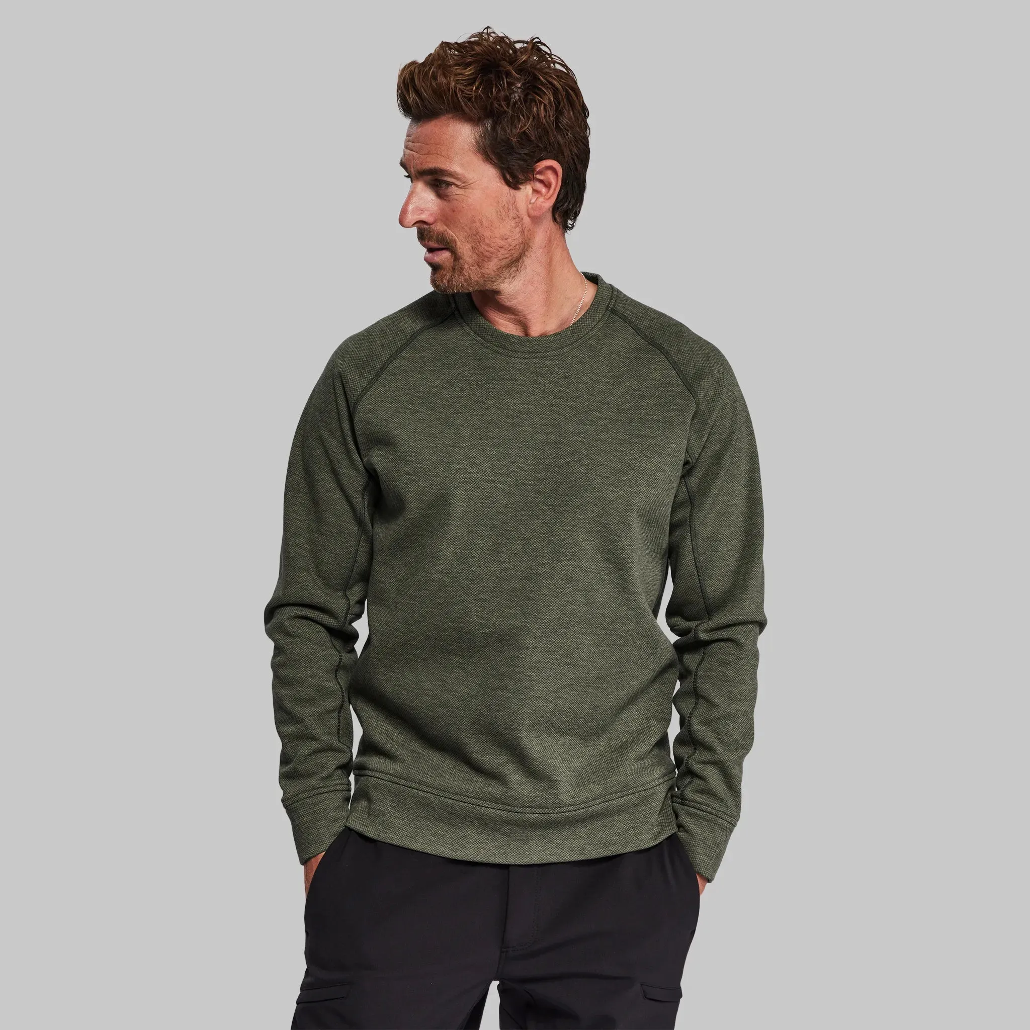 100 Year Crew Neck Sweatshirt. Grey-Green edition