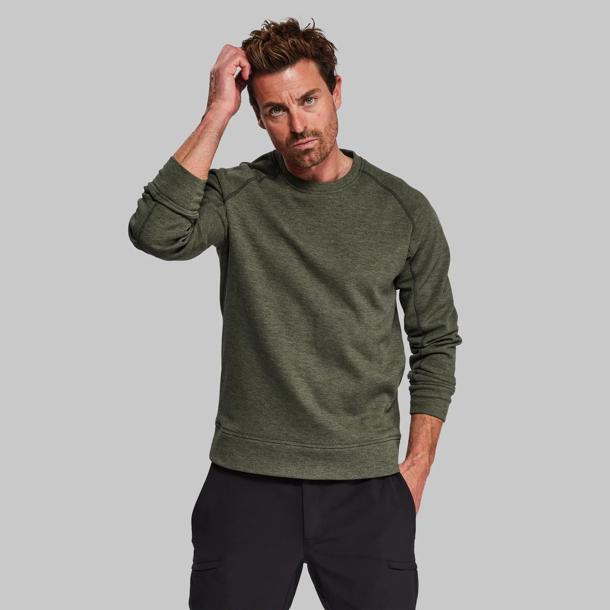 100 Year Crew Neck Sweatshirt. Grey-Green edition