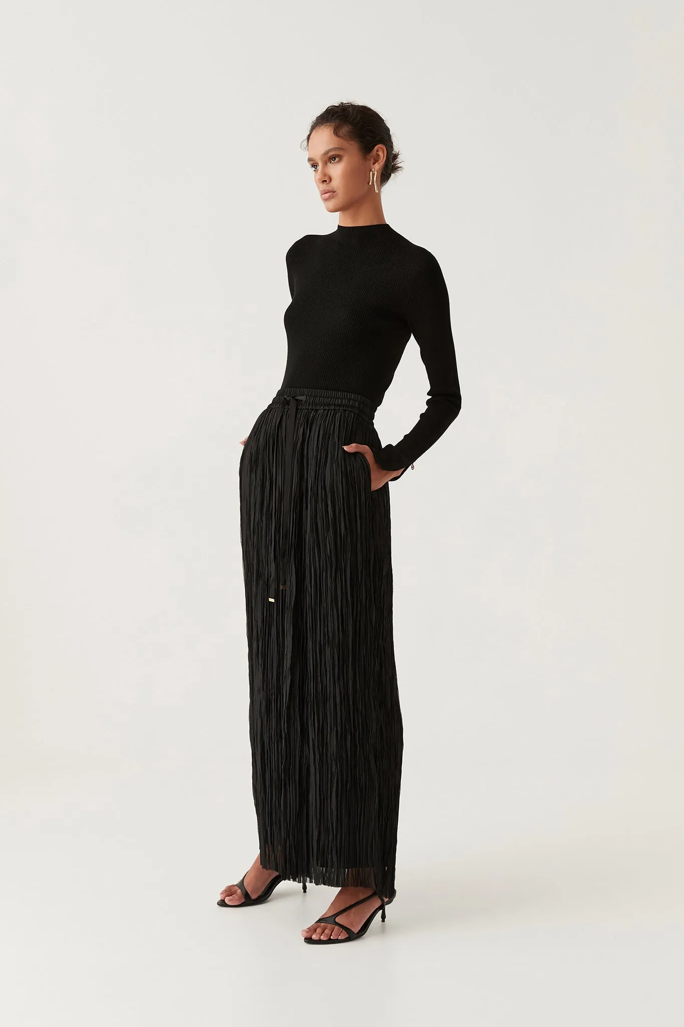 Aeriel Pleated Palazzo Pant