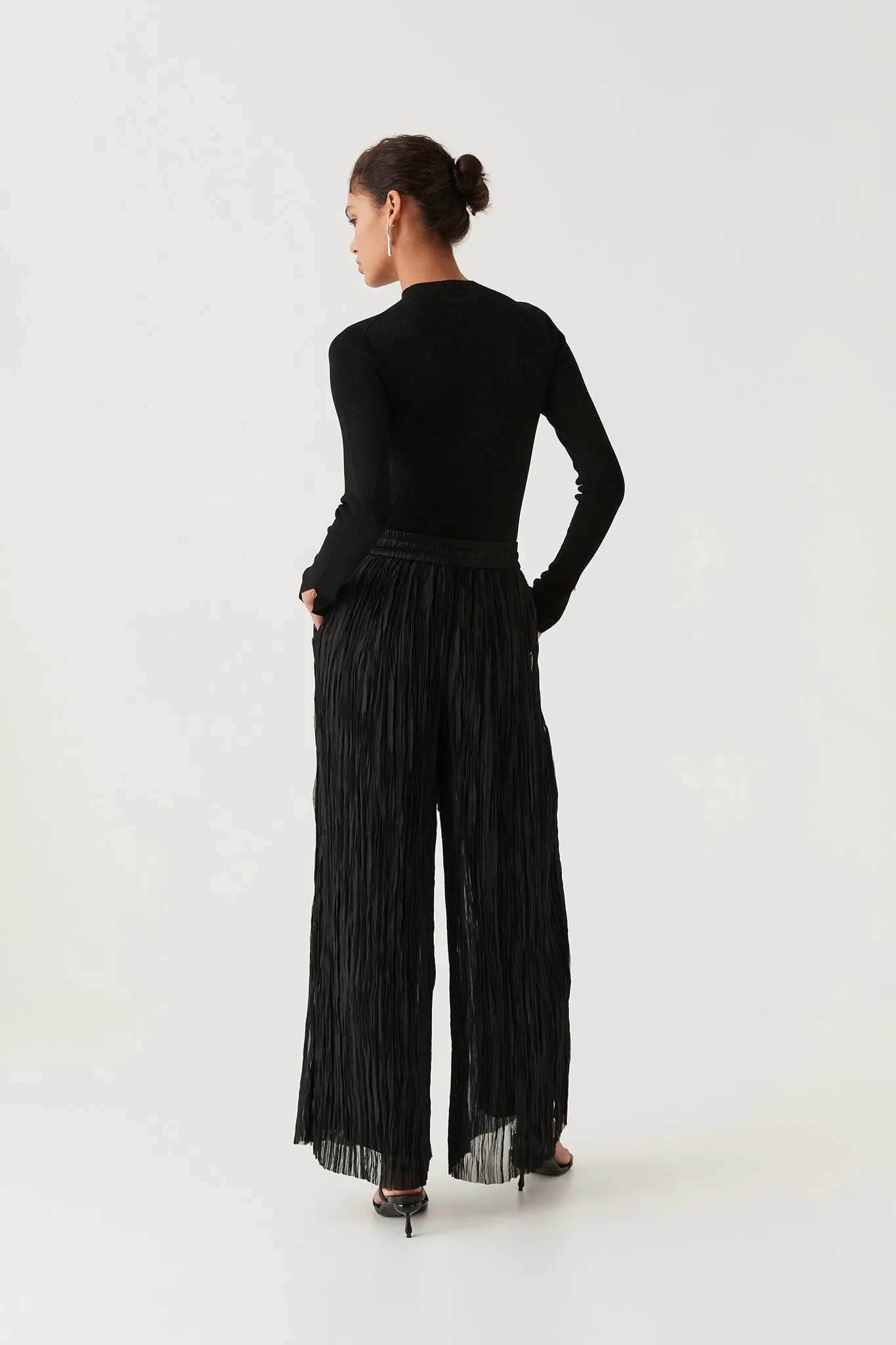 Aeriel Pleated Palazzo Pant