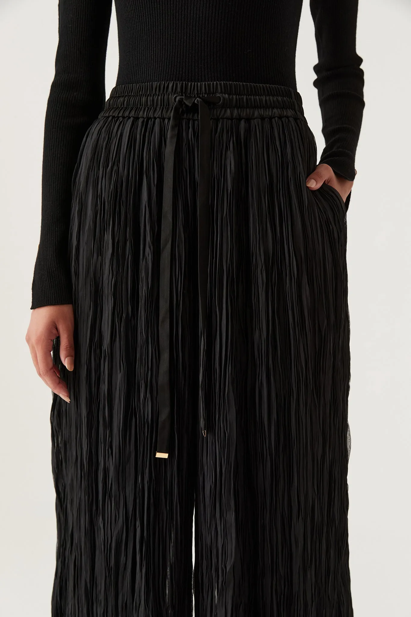 Aeriel Pleated Palazzo Pant