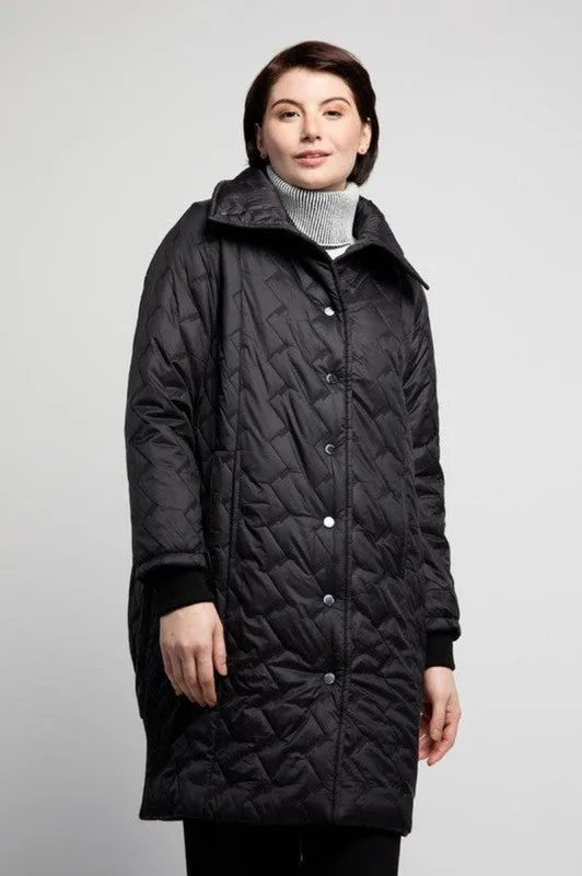 Atelier by Lyse Spenard Quilted Coat - Black