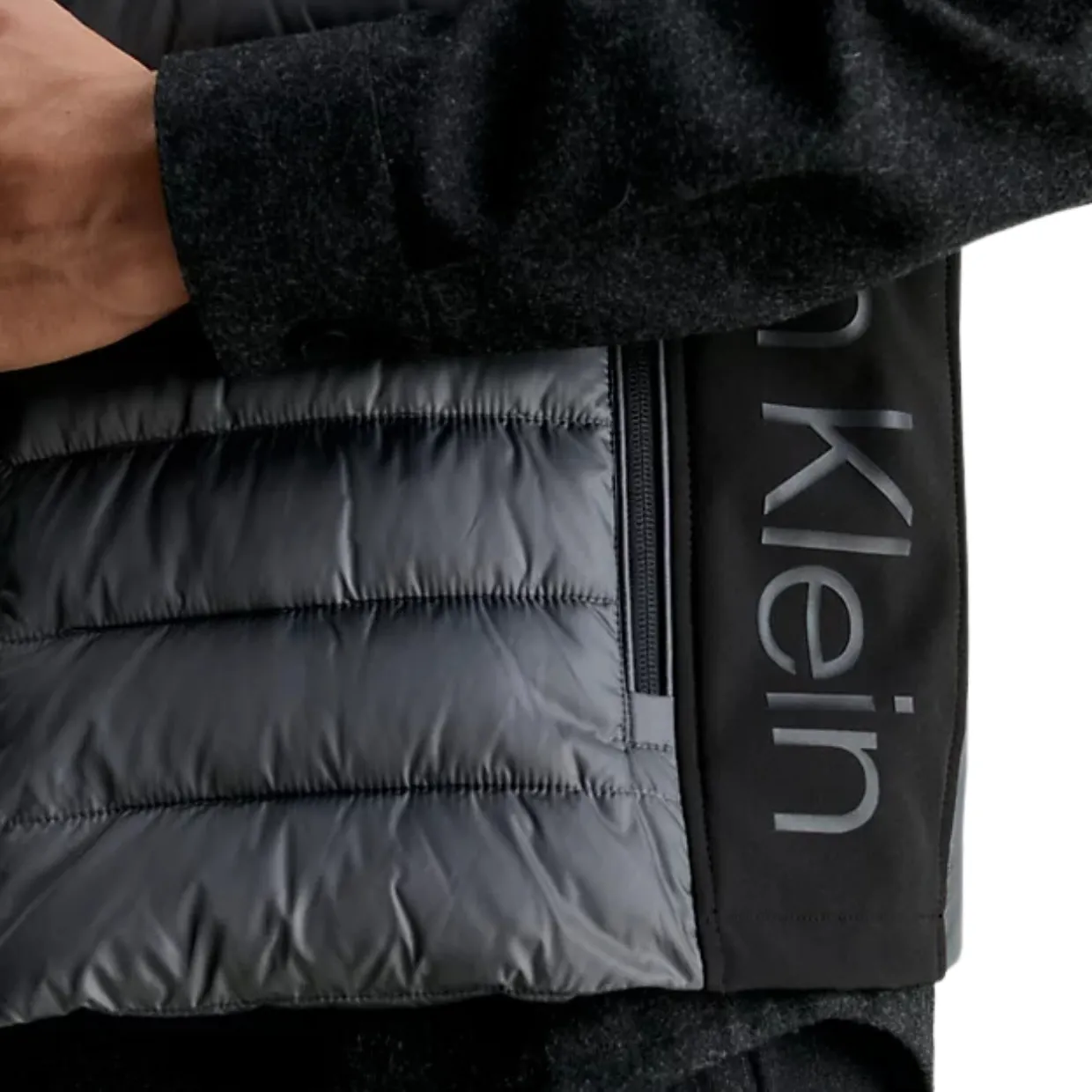 Calvin Klein Grey Puffer Gilet