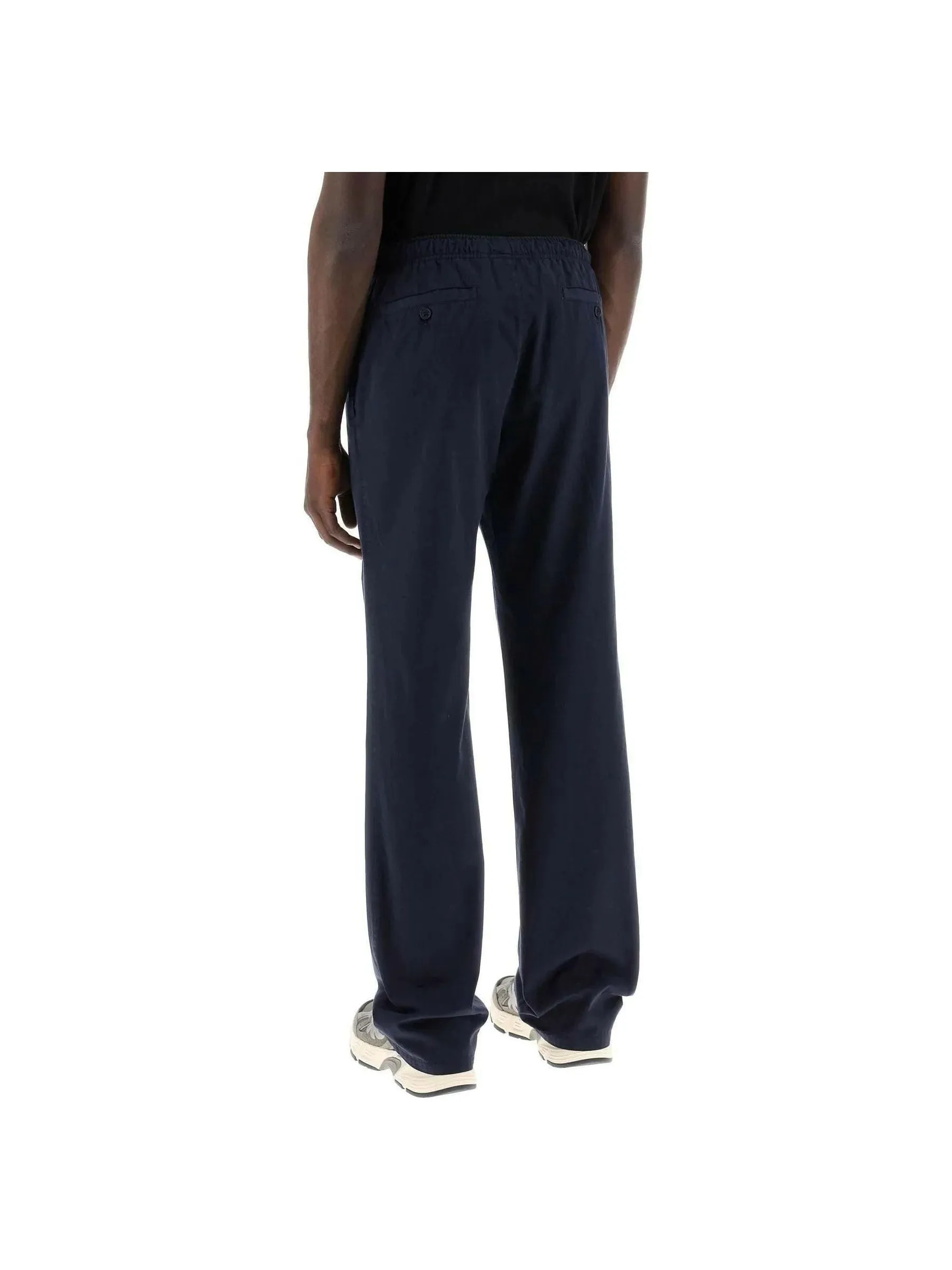 Cotton Travel Pants with Drawstring Closure