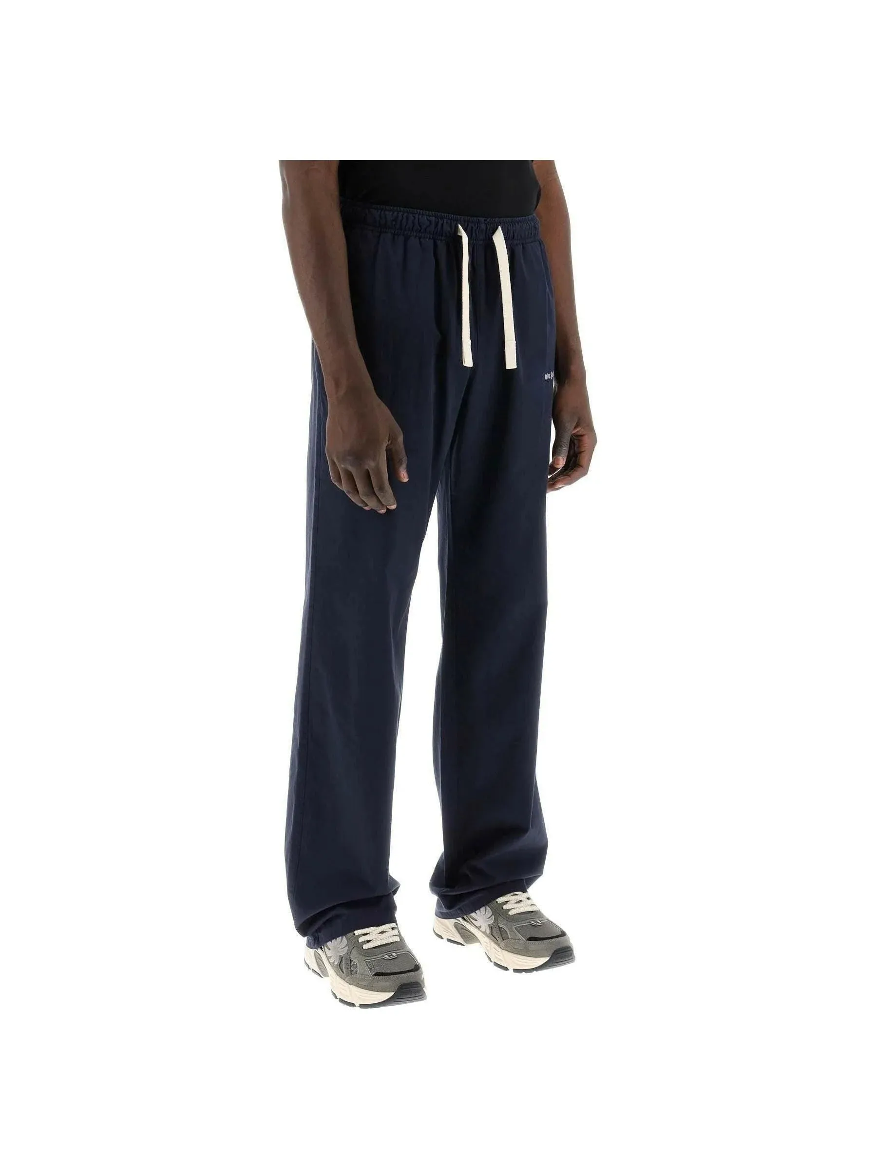 Cotton Travel Pants with Drawstring Closure