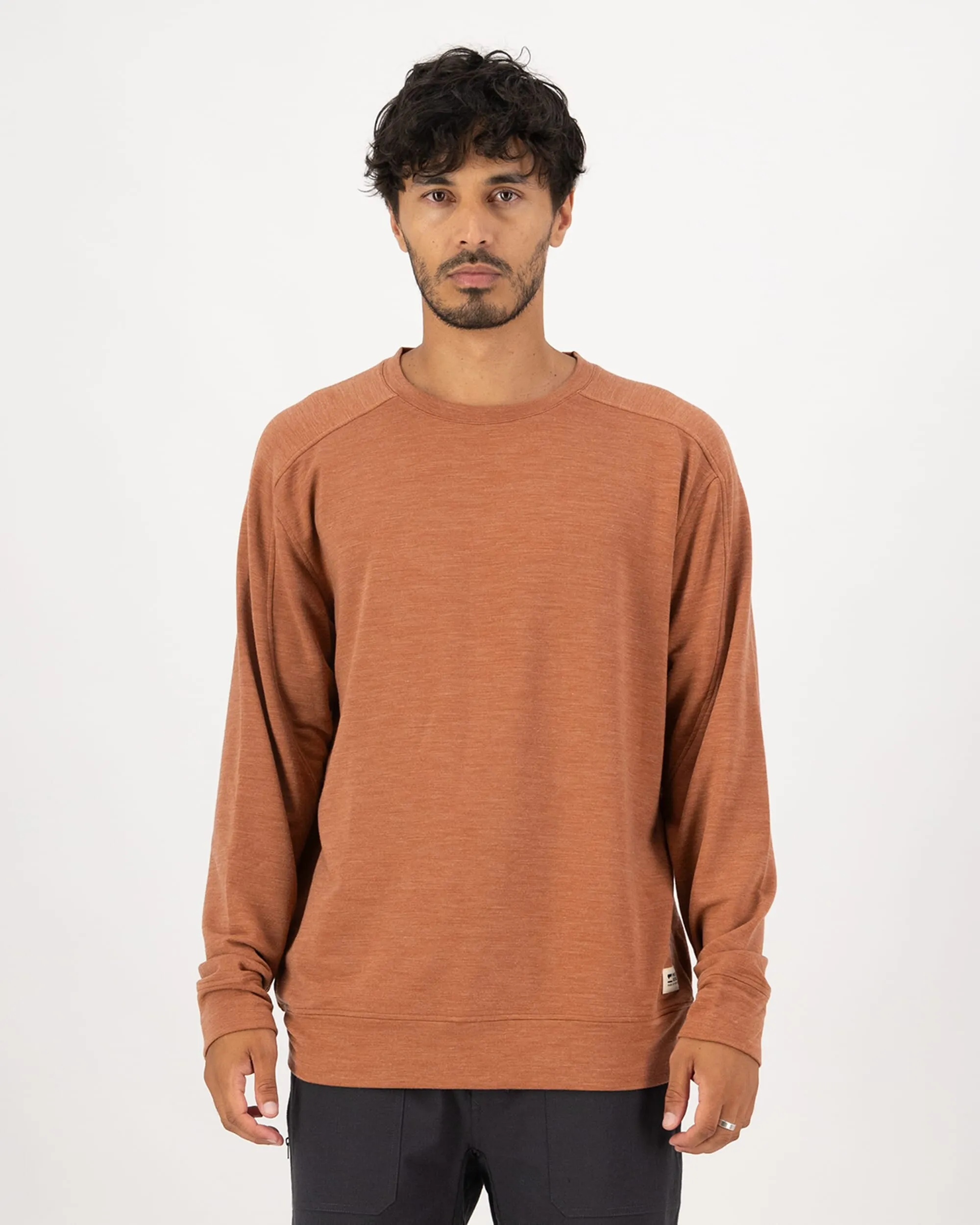 Covert Lite Merino Crew - Rust