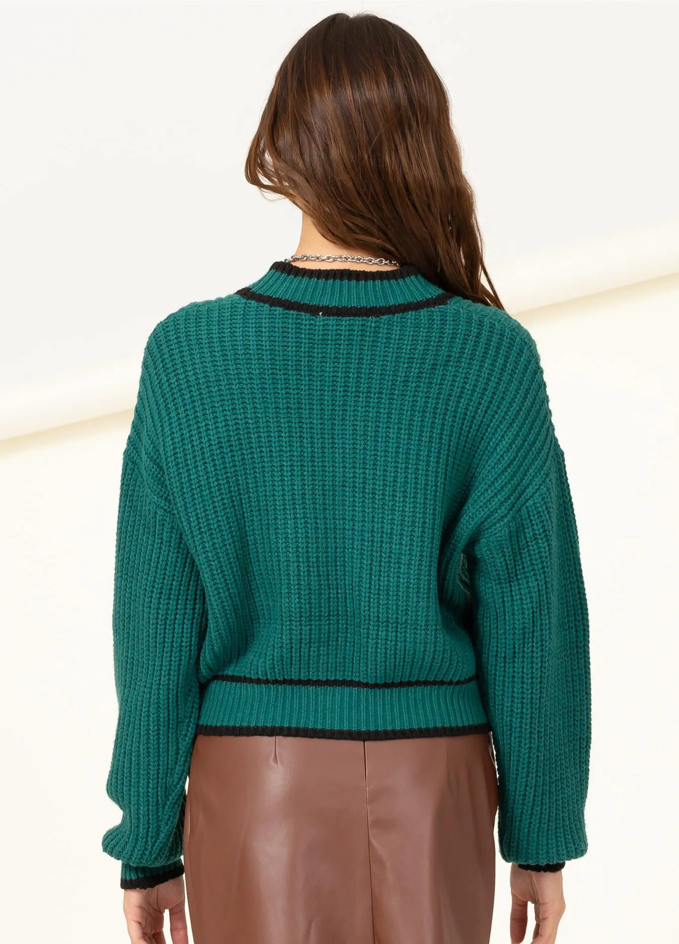 Cozy Corner Green Cardigan