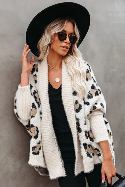 Cozy Perfection Leopard Knit Cardigan