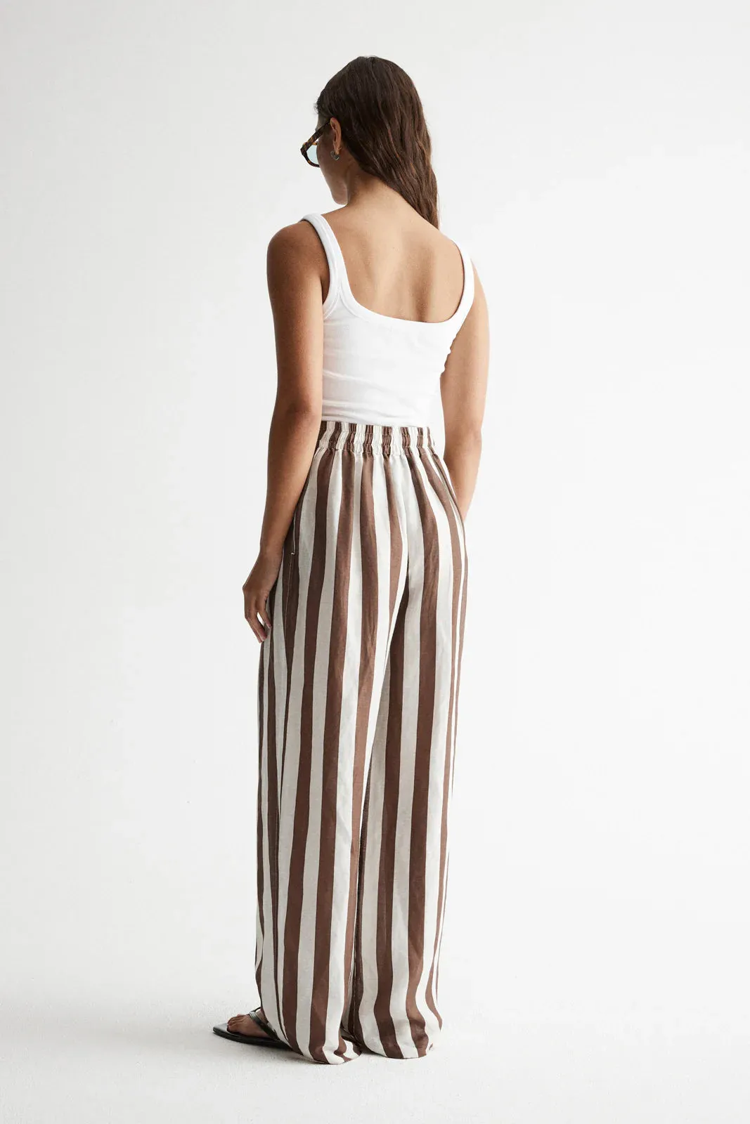 Elka Collective - Lumi Pant (Chocolate Stripe)