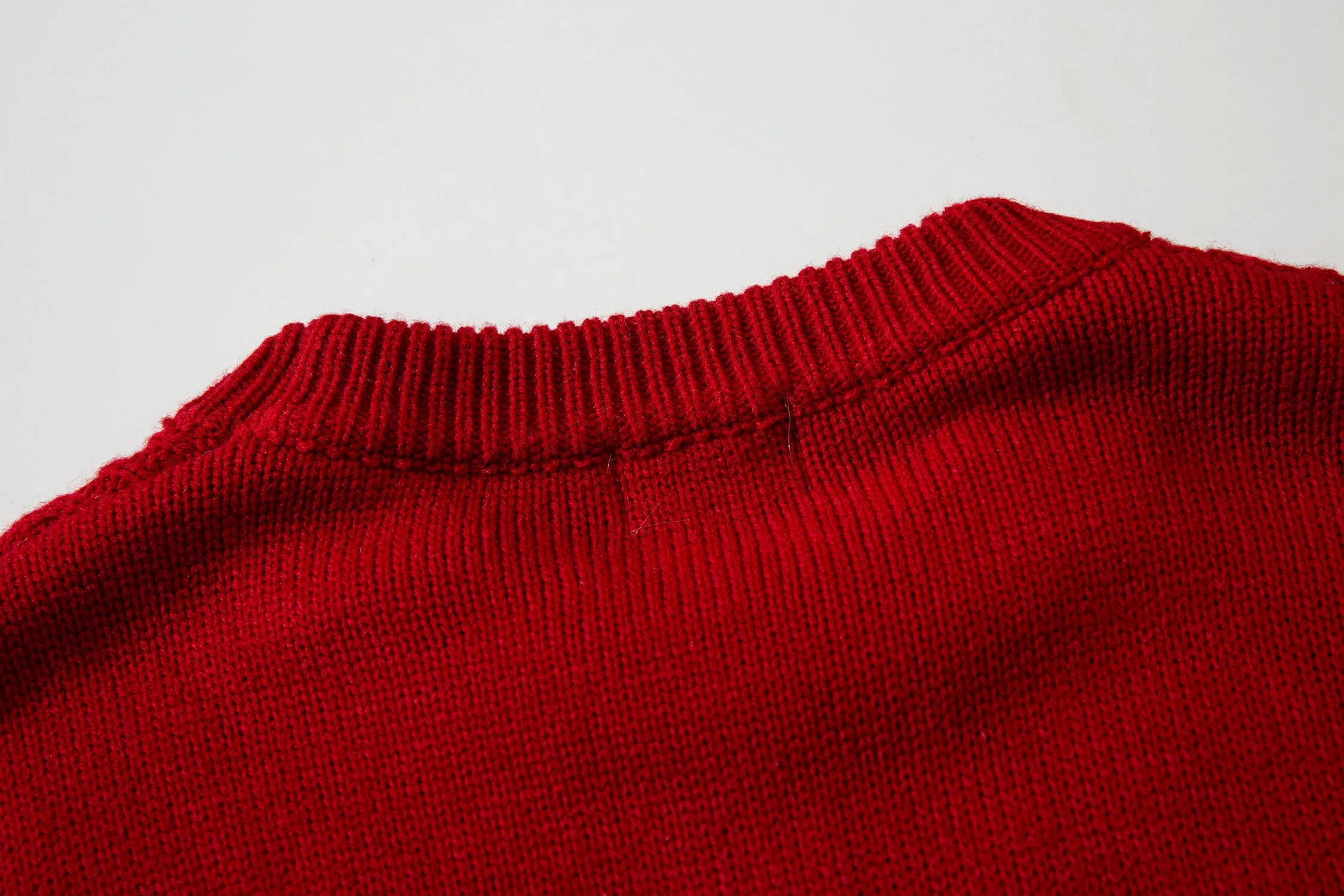 Faire Echo Cozy Red Knit Sweater