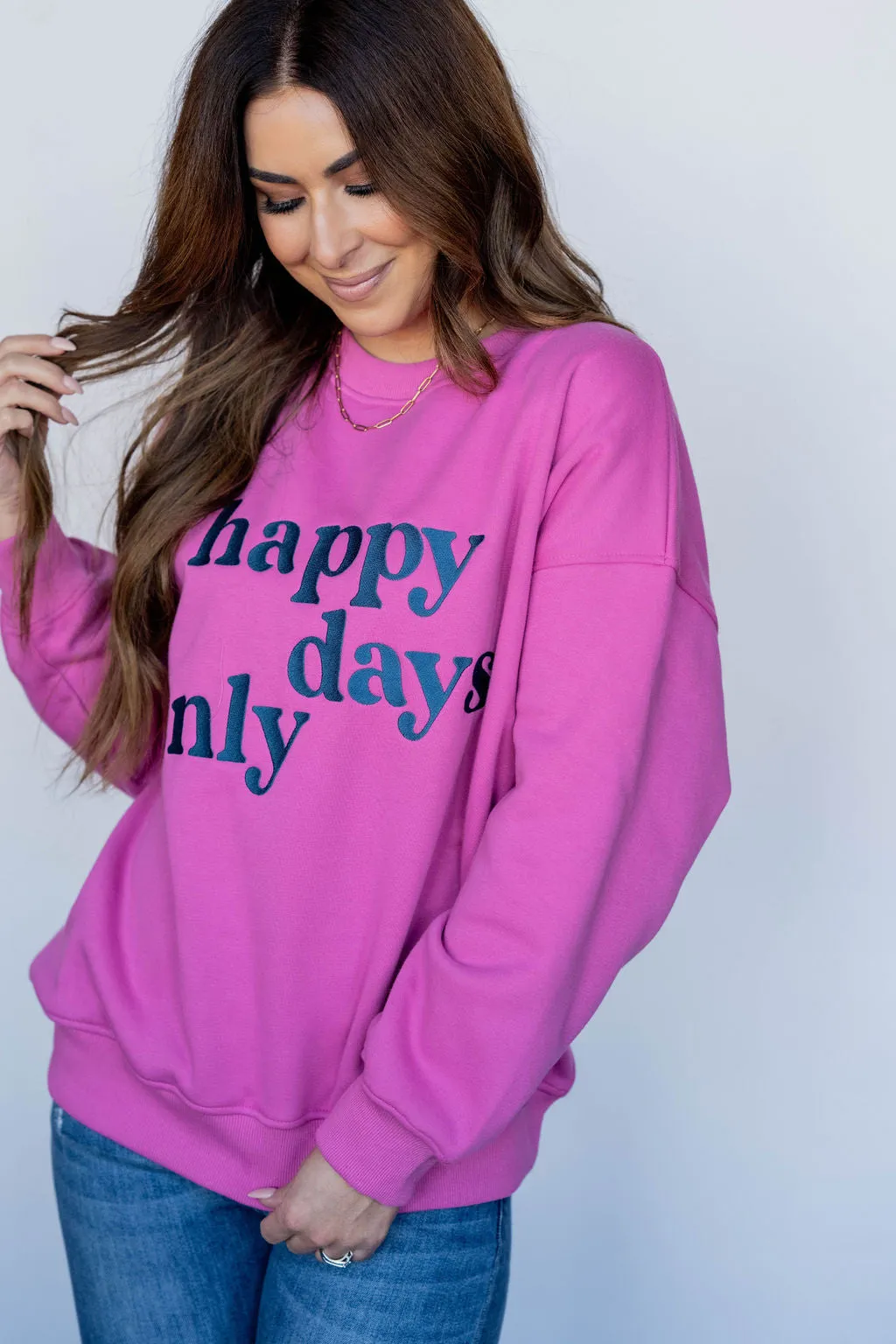 Happy Days Only Graphic Crewneck