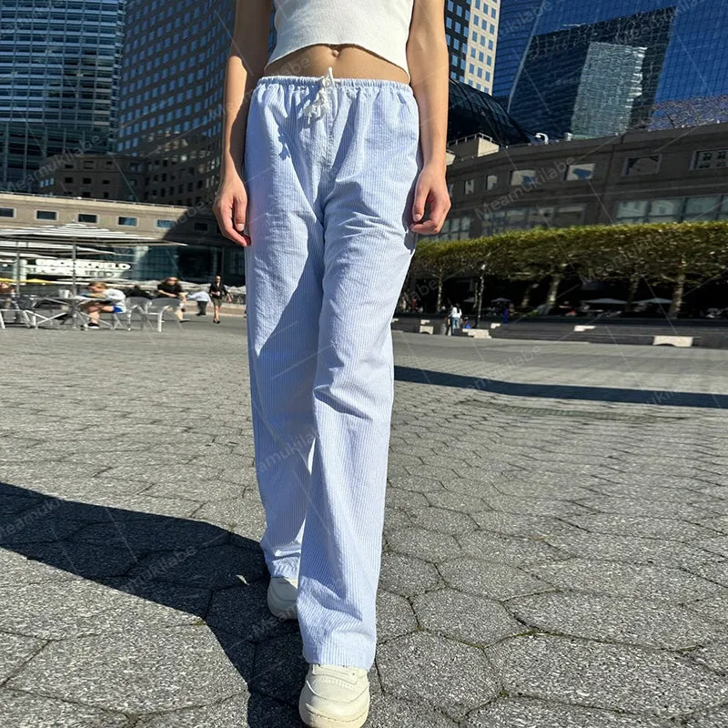 Ilyanna Low Waist Casual Pants