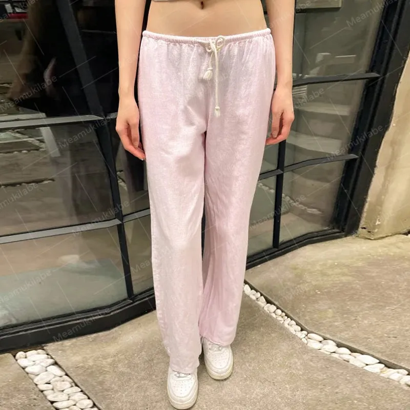 Ilyanna Low Waist Casual Pants