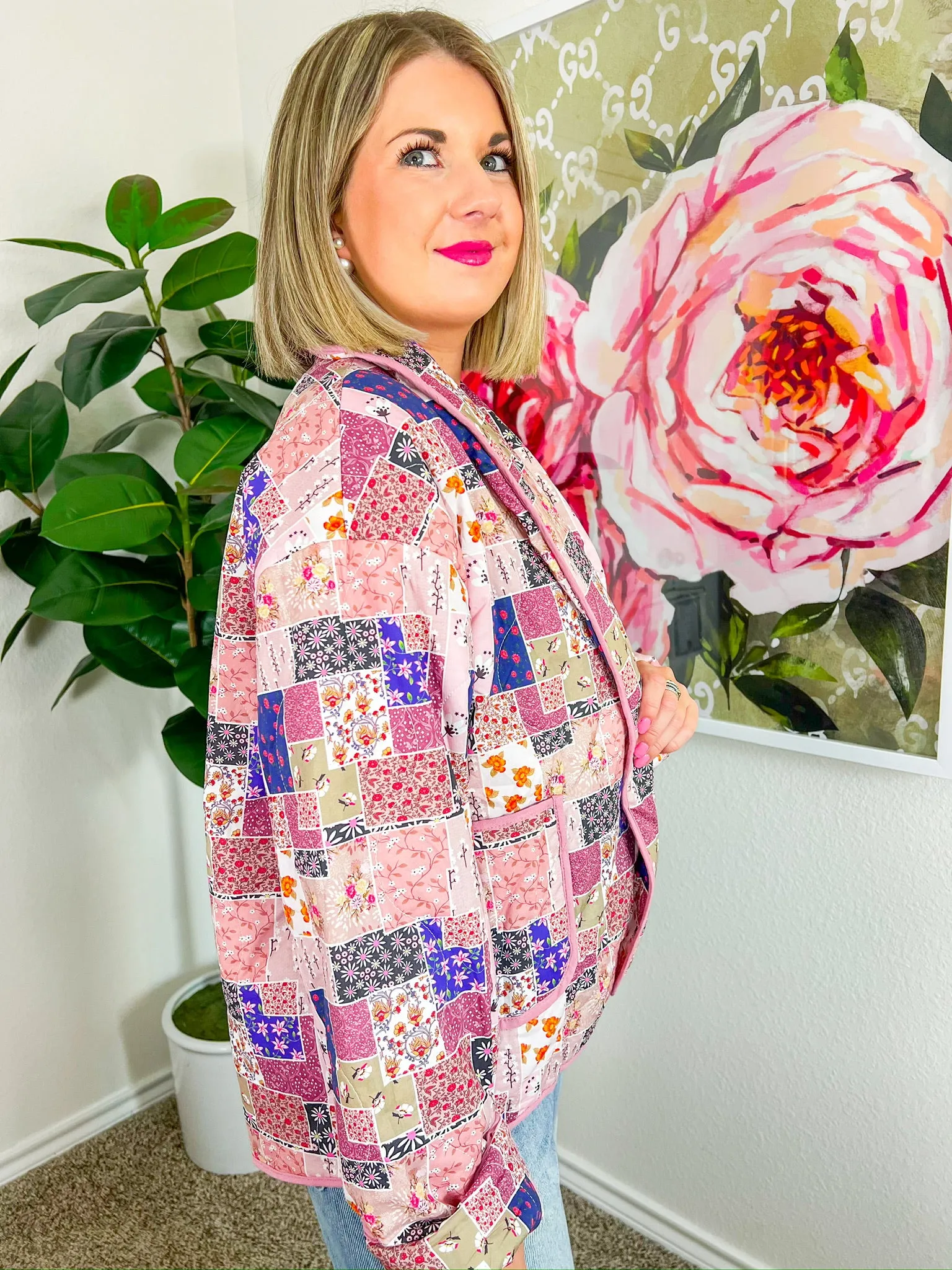 In The Scrapbook Jacket - Rose Multi