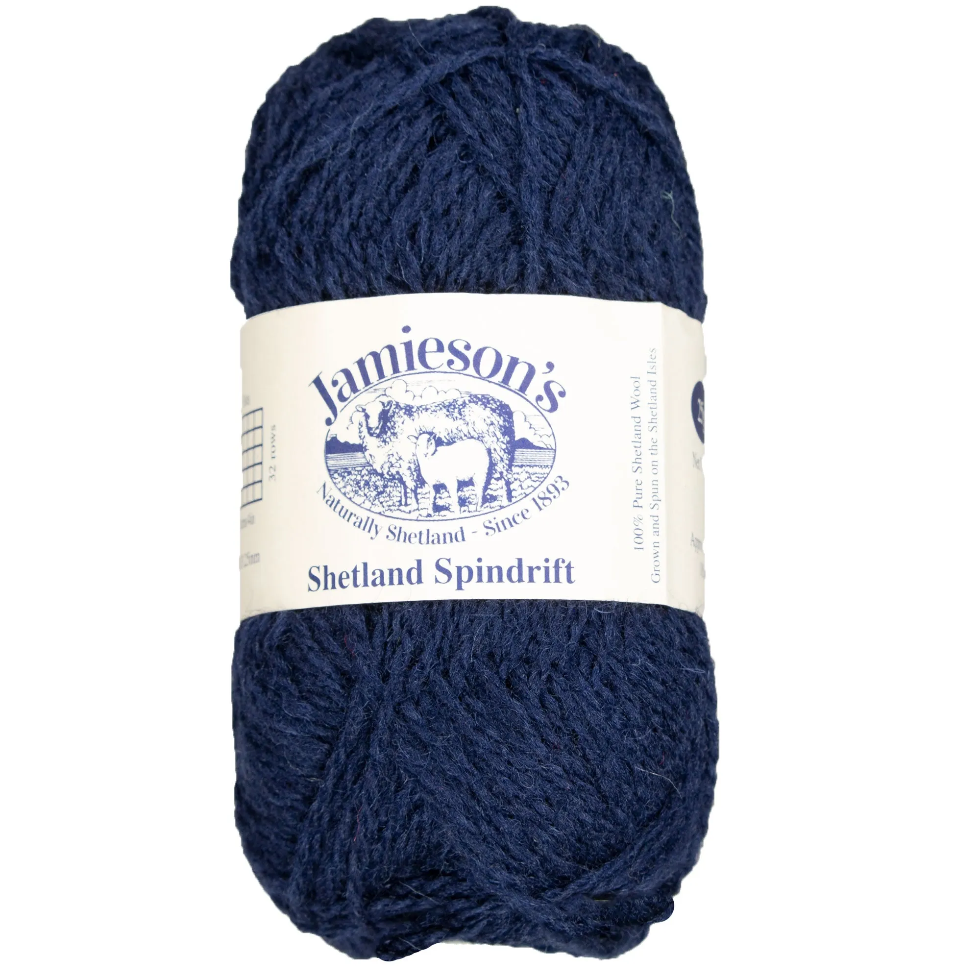 Jamieson's of Shetland Spindrift Yarn - 727 Admiral Navy