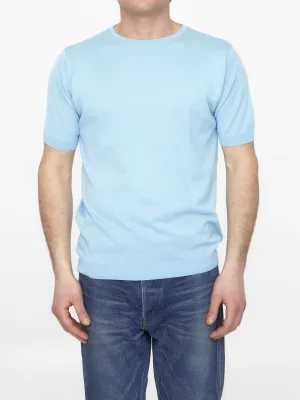 John Smedley Light-blue Cotton Jumper