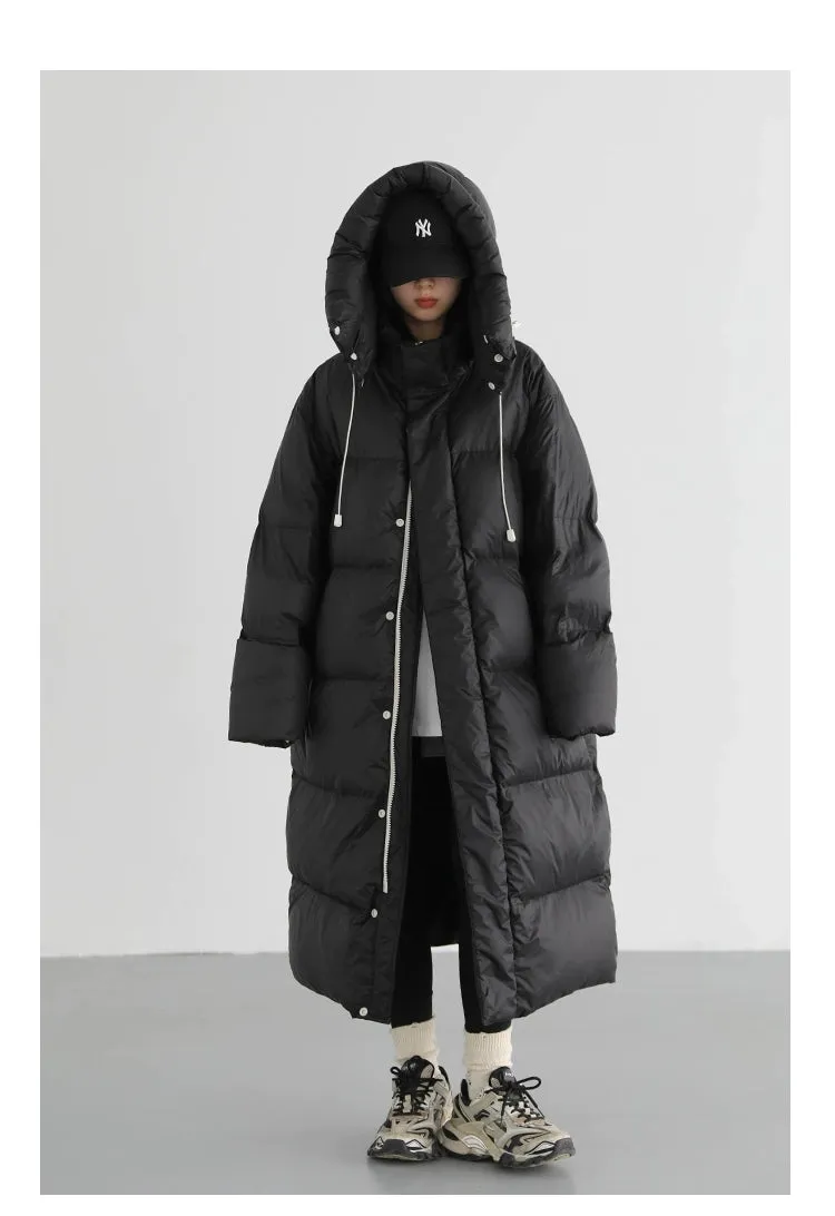 Ladies Puffy Long puffer thick coat long warm best winter coat