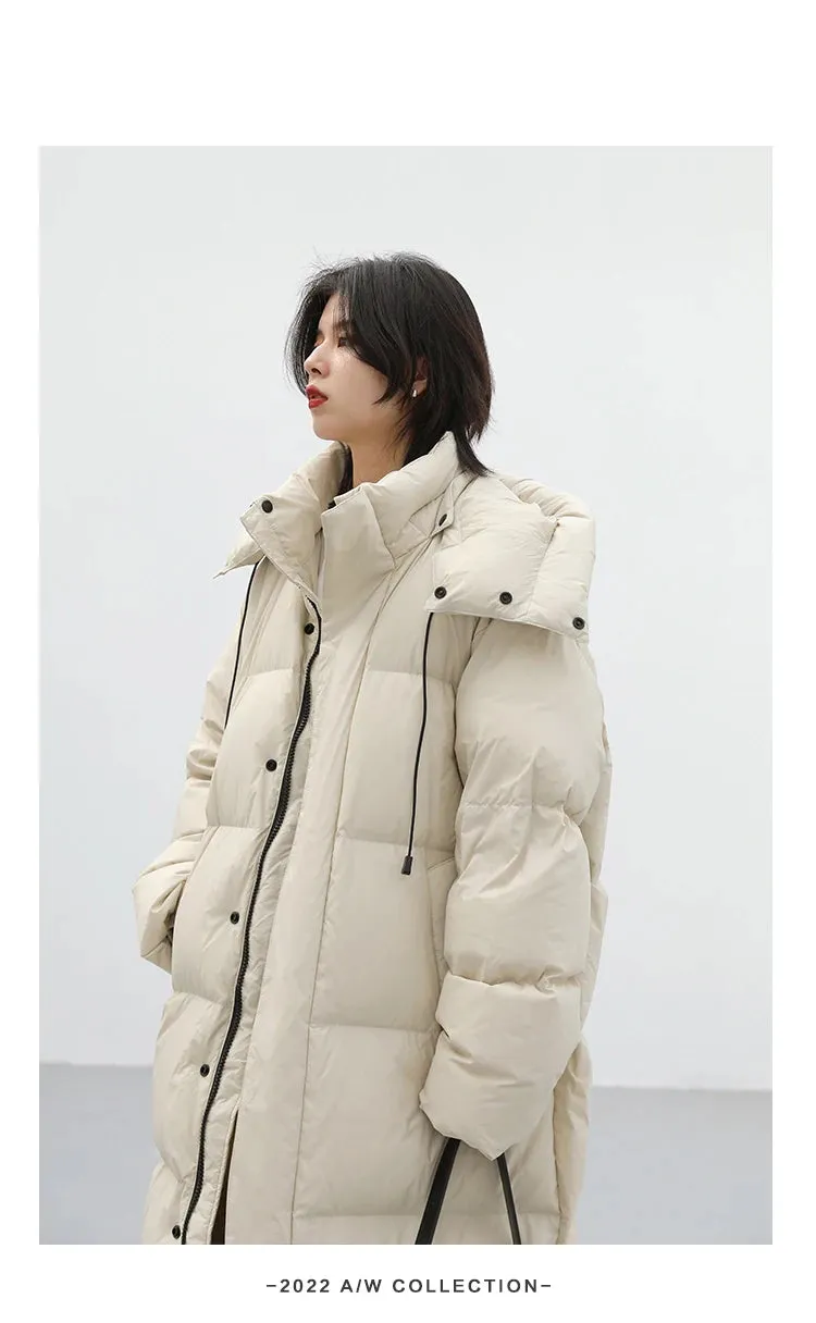 Ladies Puffy Long puffer thick coat long warm best winter coat