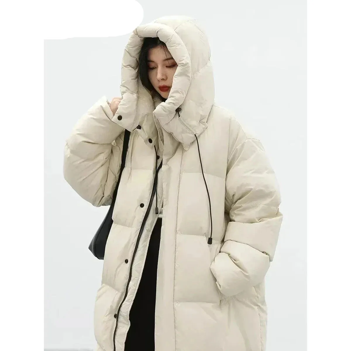 Ladies Puffy Long puffer thick coat long warm best winter coat