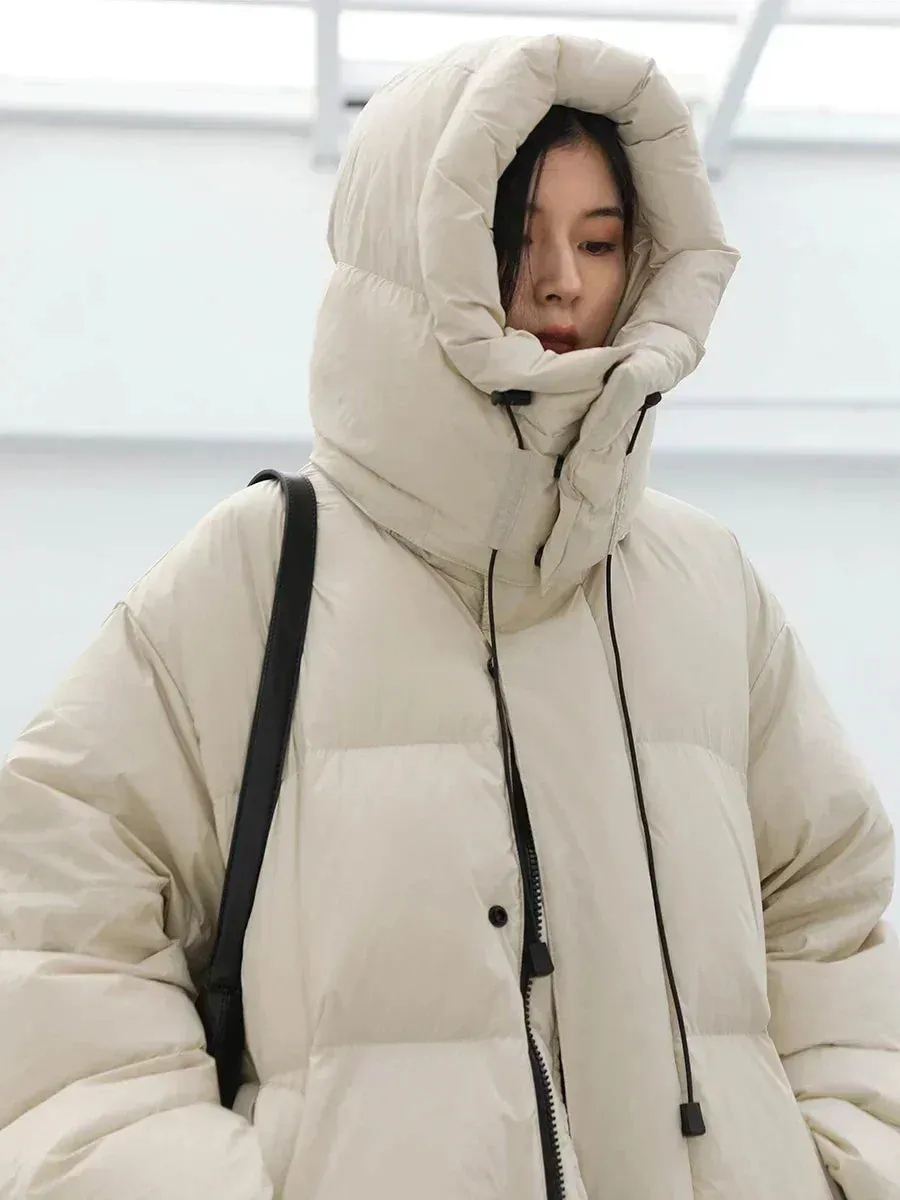 Ladies Puffy Long puffer thick coat long warm best winter coat