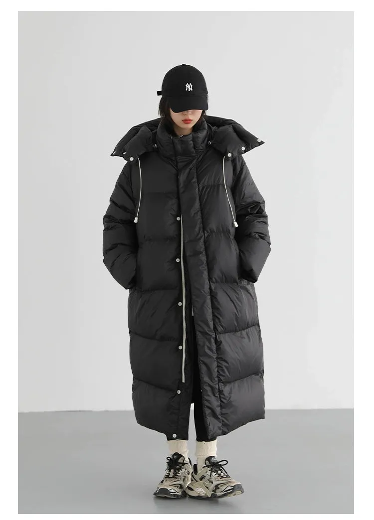 Ladies Puffy Long puffer thick coat long warm best winter coat