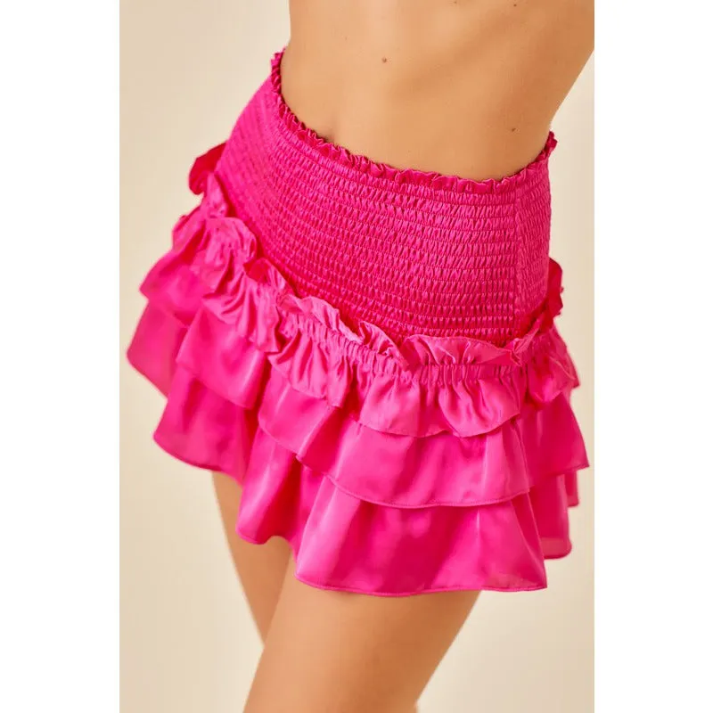 Let's Party Ruffled Micro Skort