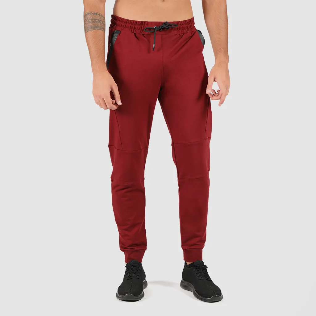 MEN-ESSENTIAL-PANT-TERRY (DARK RED)