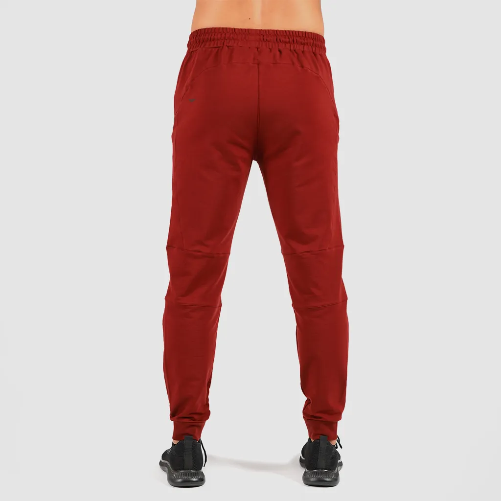 MEN-ESSENTIAL-PANT-TERRY (DARK RED)