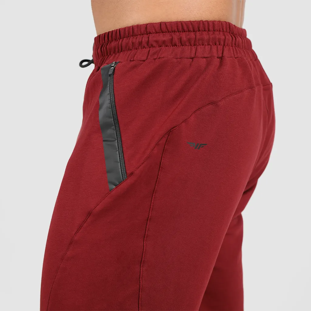 MEN-ESSENTIAL-PANT-TERRY (DARK RED)