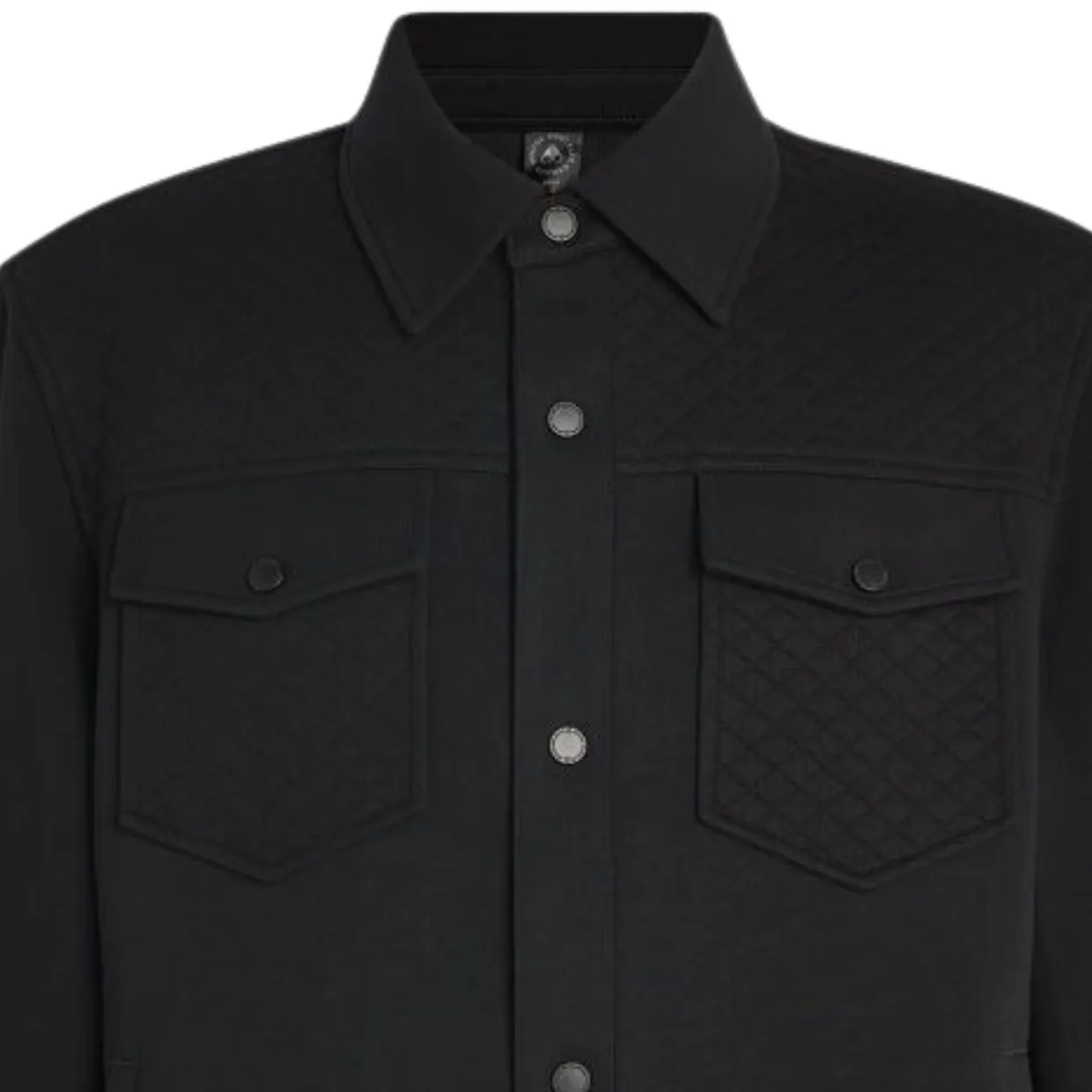 Moose Knuckles Black Woodland Trucker Overshirt