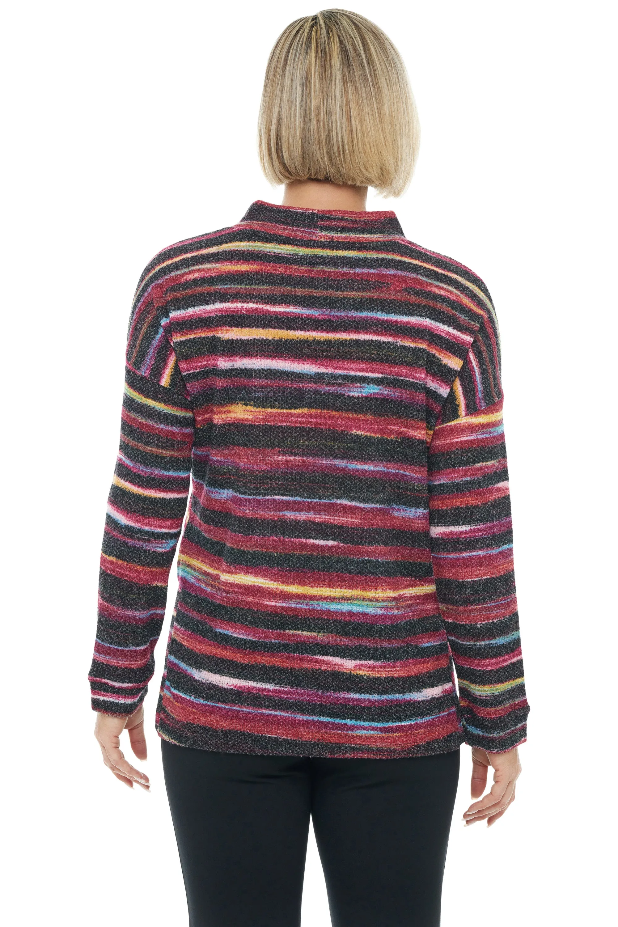 Mulled Wine Striped Tunic