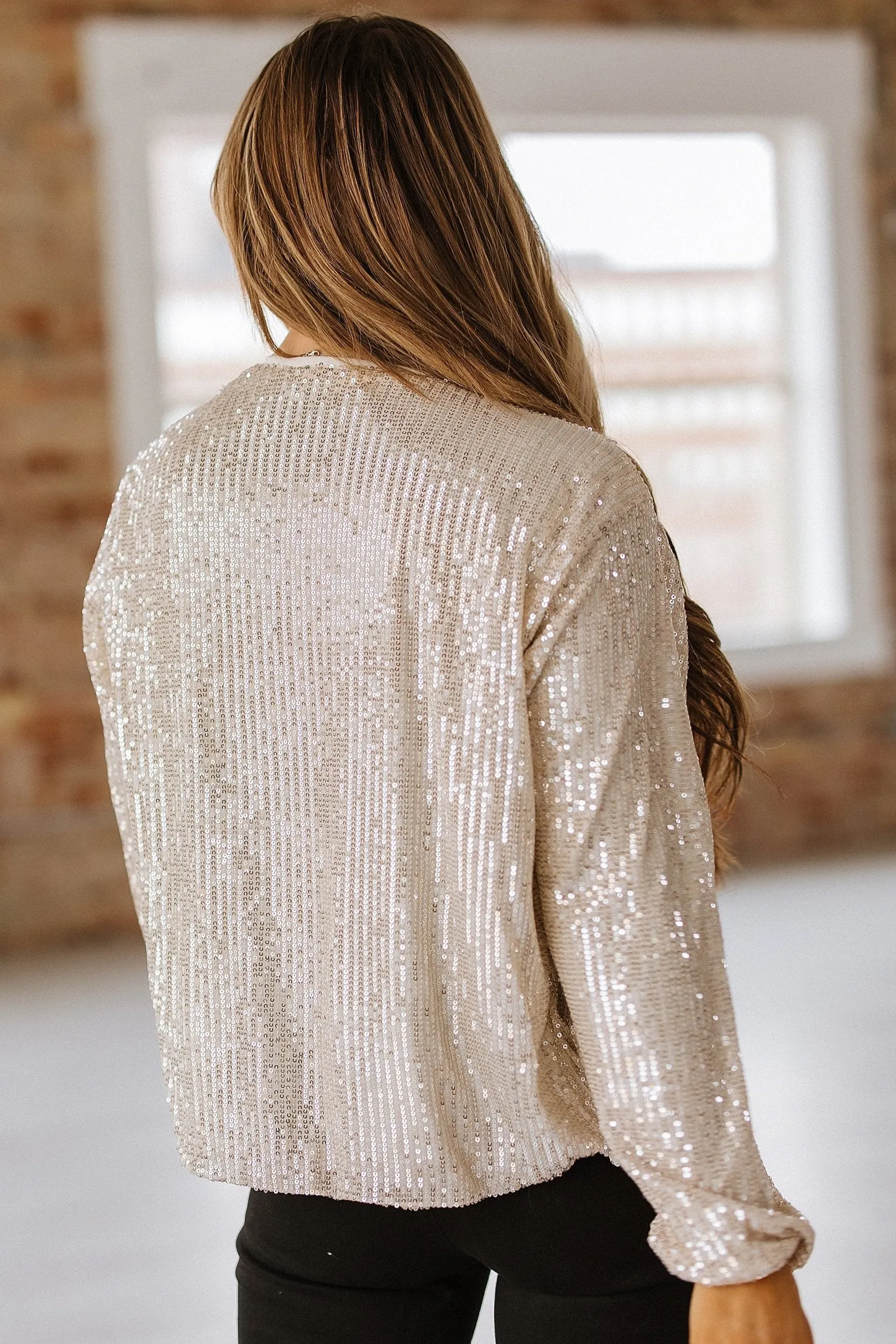 Nick Sequin Zip up Jacket | S-2XL