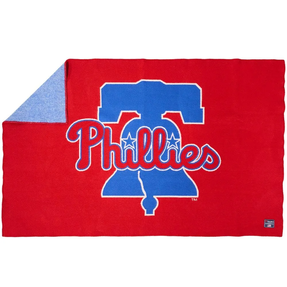 Philadelphia Phillies Wool Throw Blanket