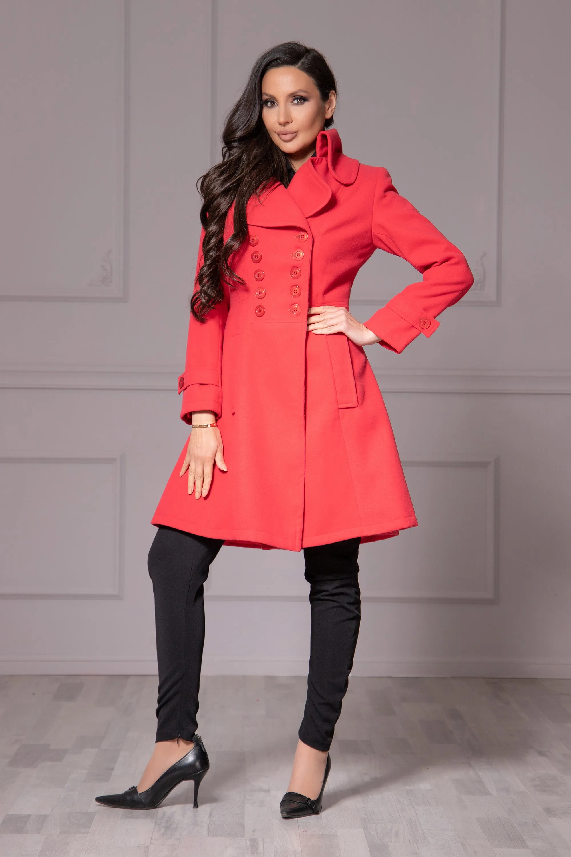 PIN UP MIDI COAT