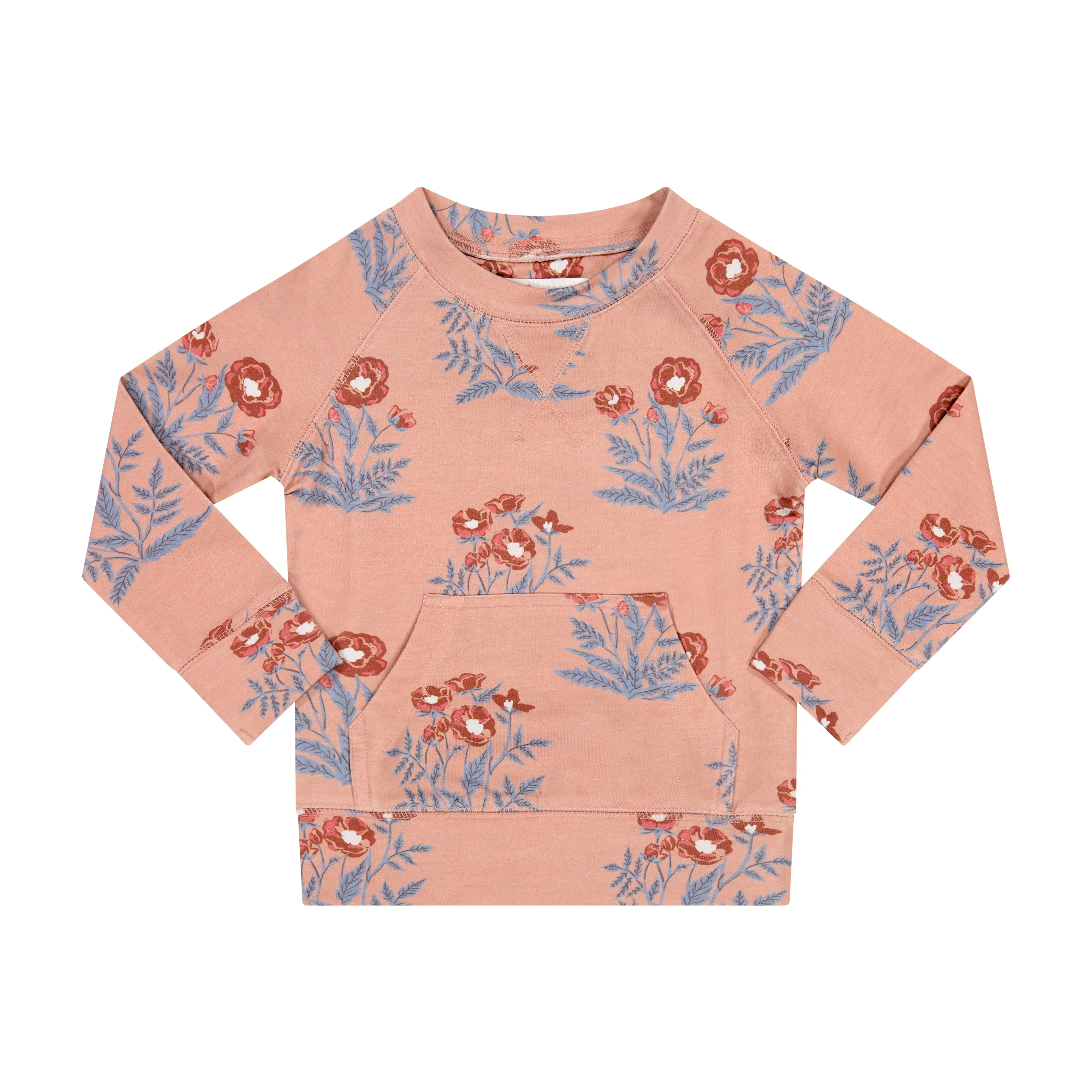 Pink Floral Crewneck Sweatshirt