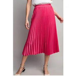 Pleated Midi Skirt