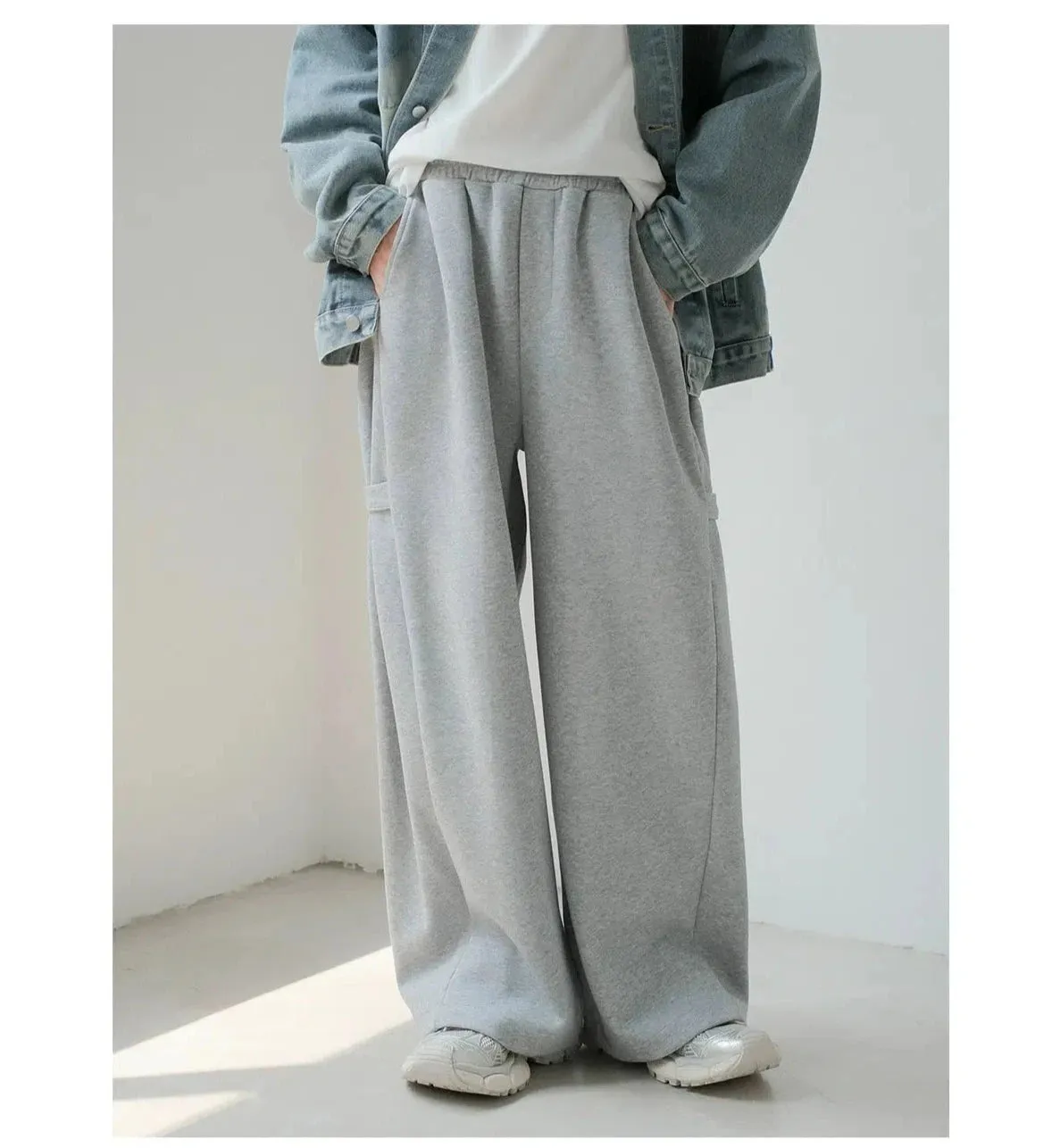 Relaxed Fit Wide-leg Sweatpants