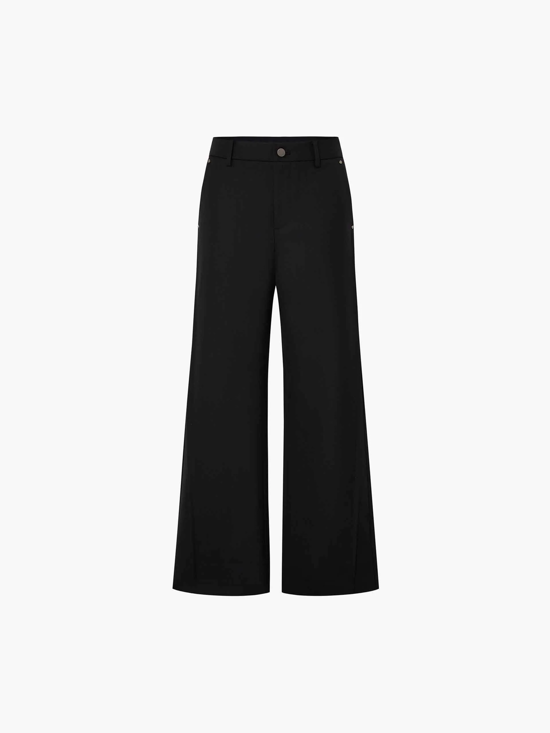 Relaxed Wool Blend Pants