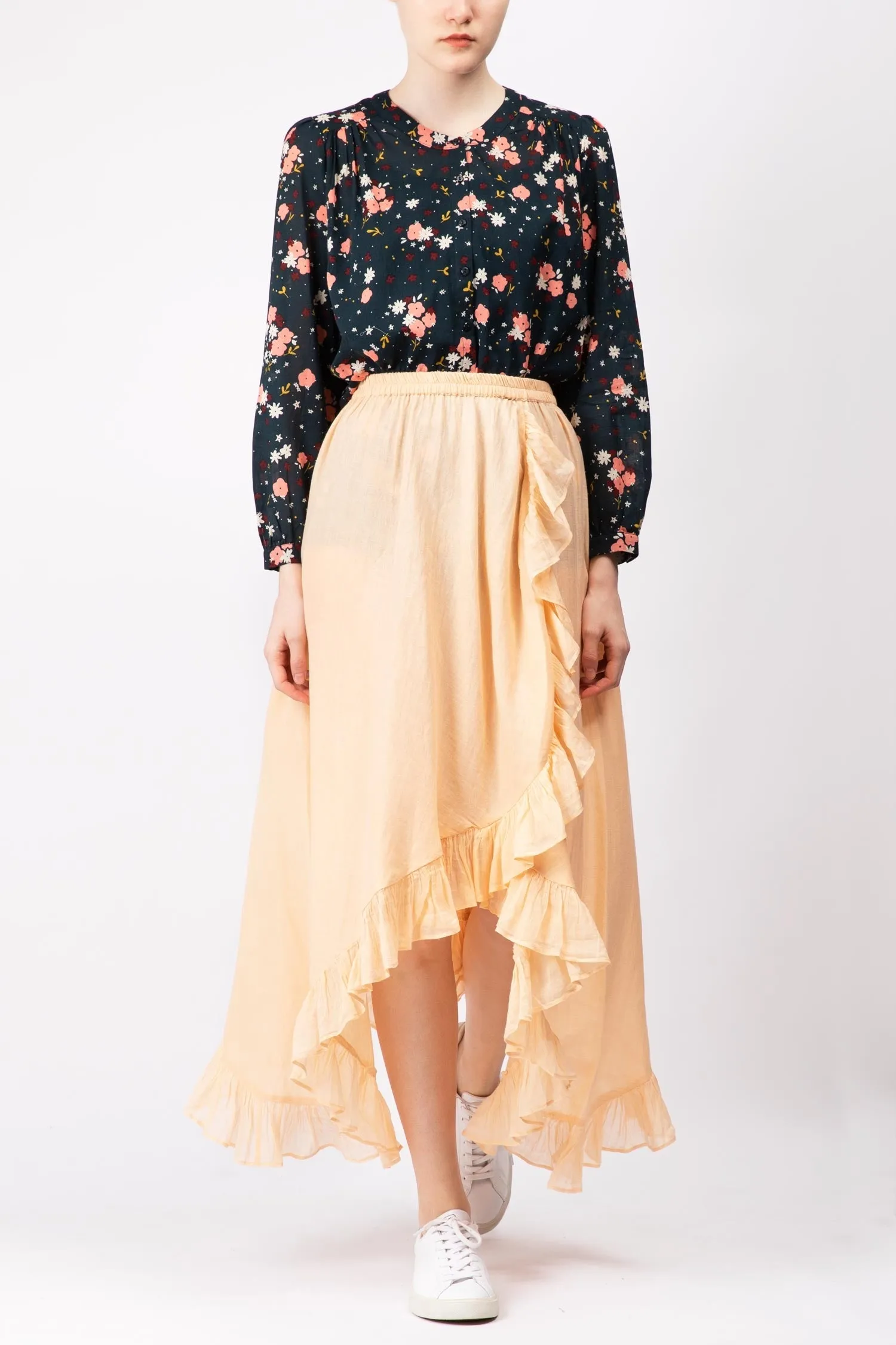 Ruffled Cotton Skirt