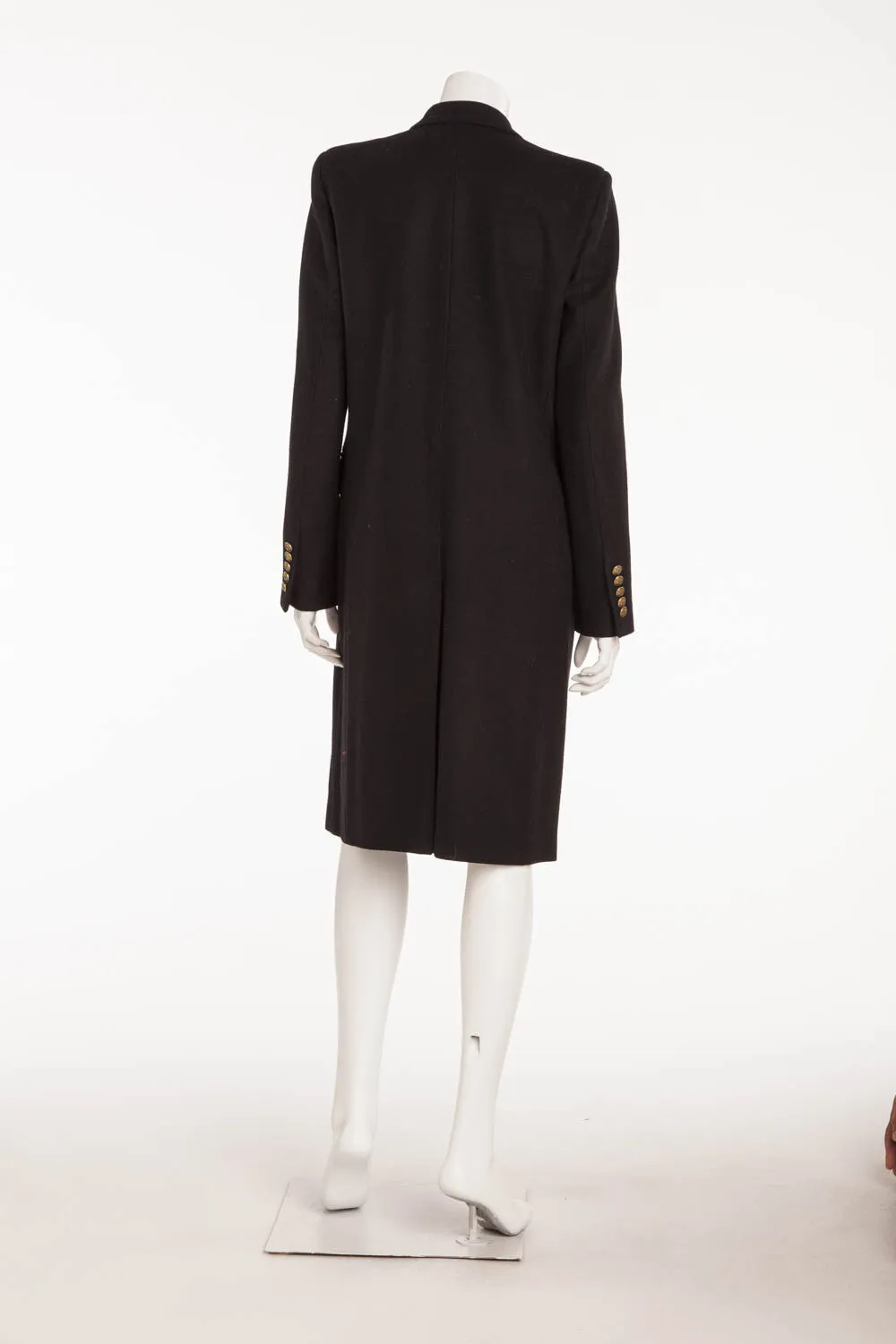 Saint Laurent - Navy Wool Trench Coat - FR 40