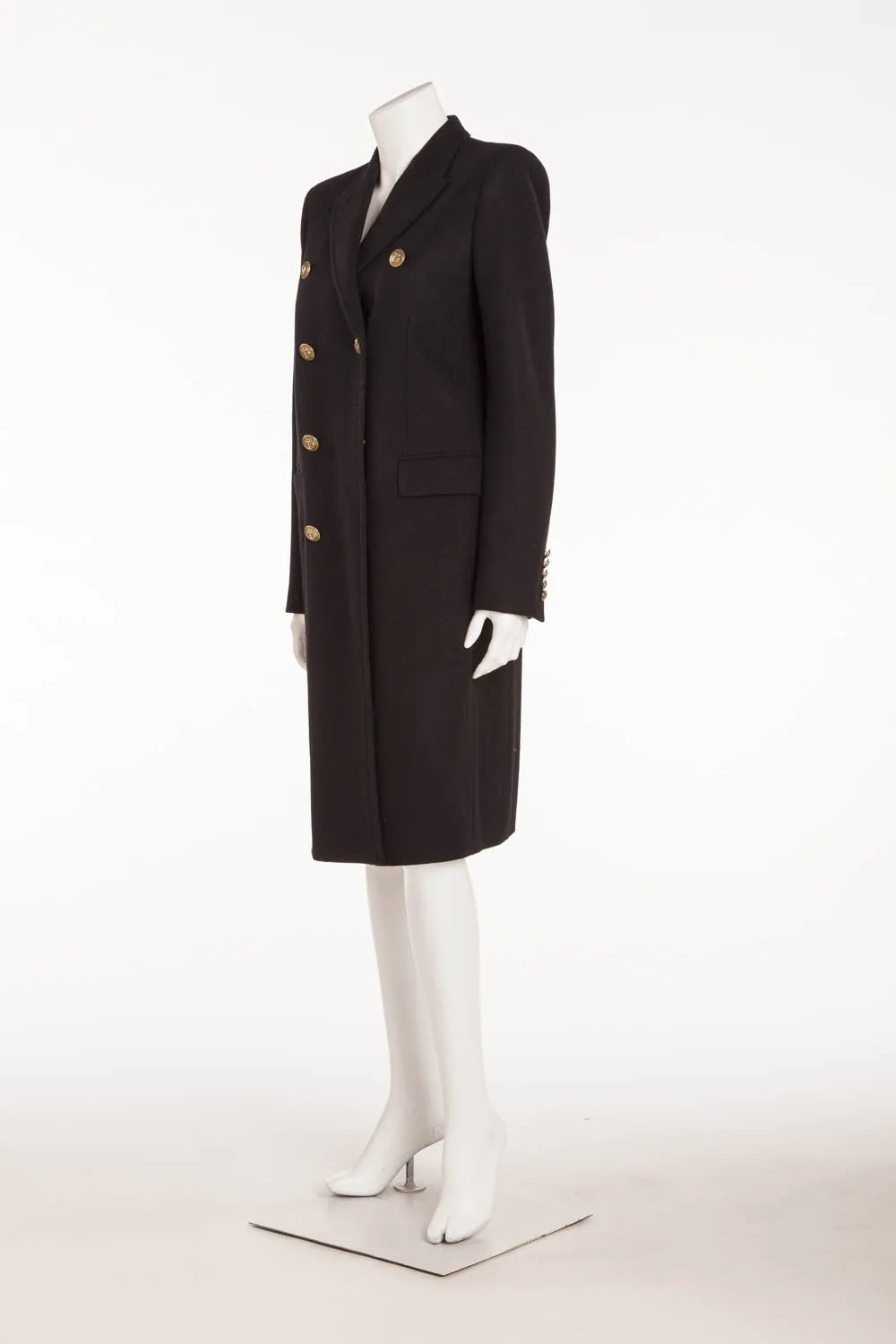 Saint Laurent - Navy Wool Trench Coat - FR 40