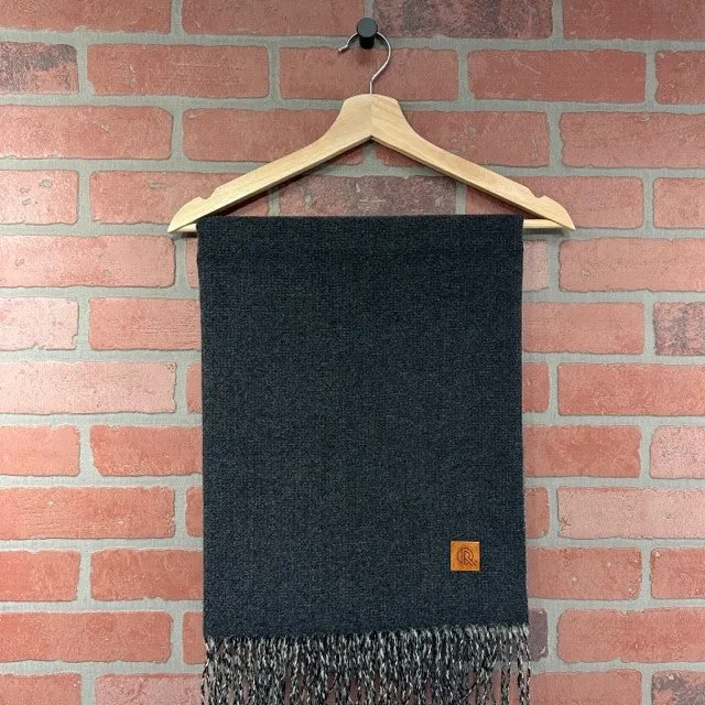 Scarf Wool - Solid Black