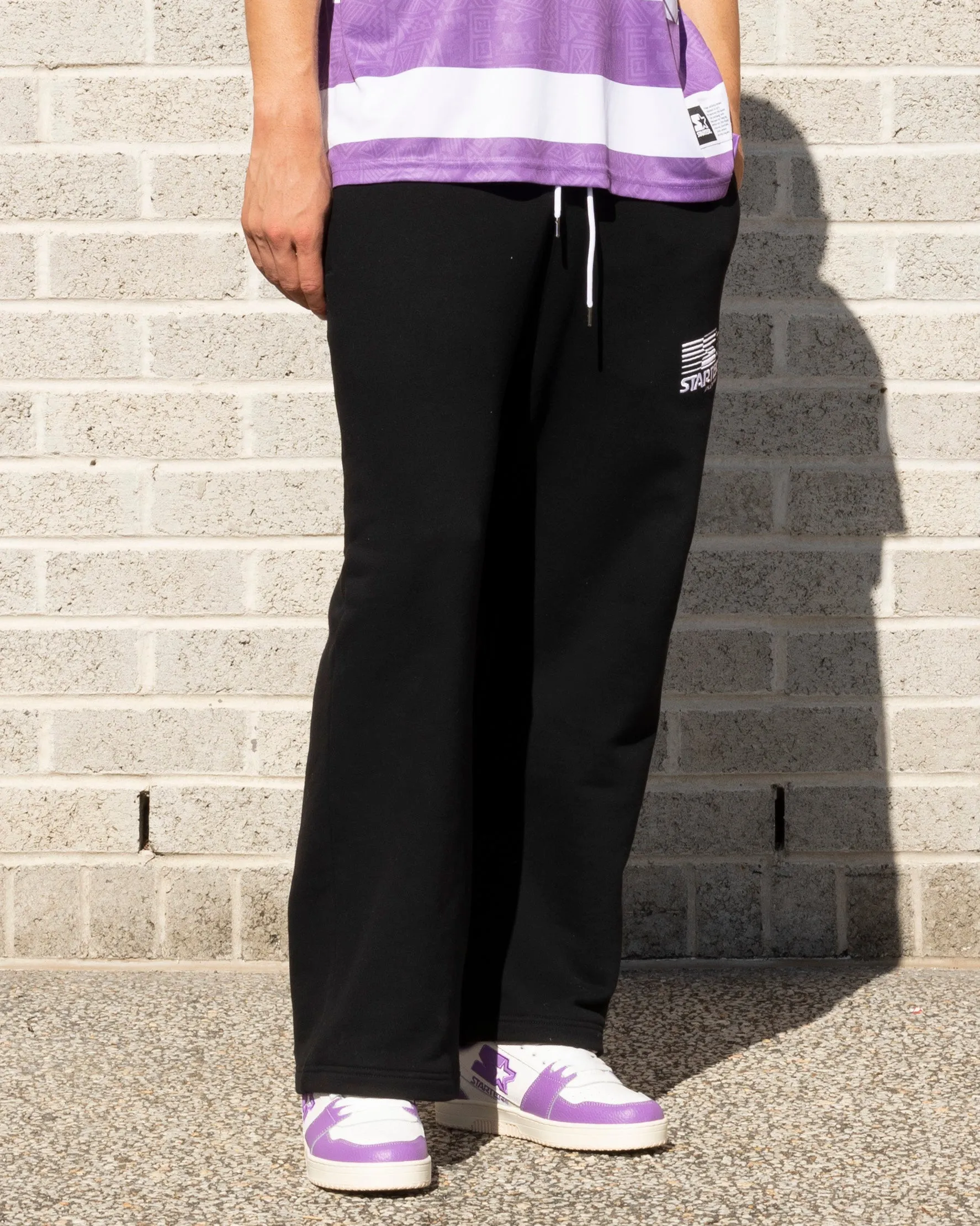 Starter Relaxed Athletic Track Pants Black