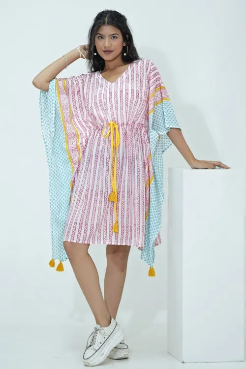 Sweet Bust Hand Block Printed Kaftan