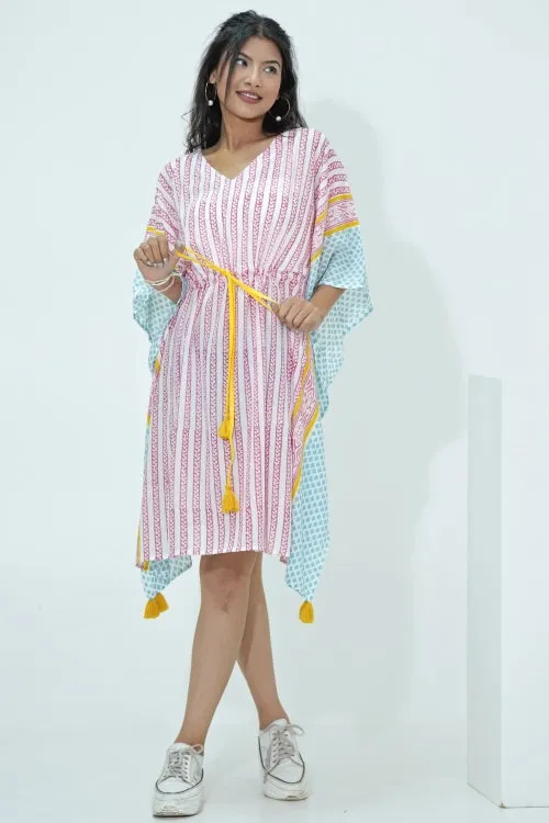 Sweet Bust Hand Block Printed Kaftan