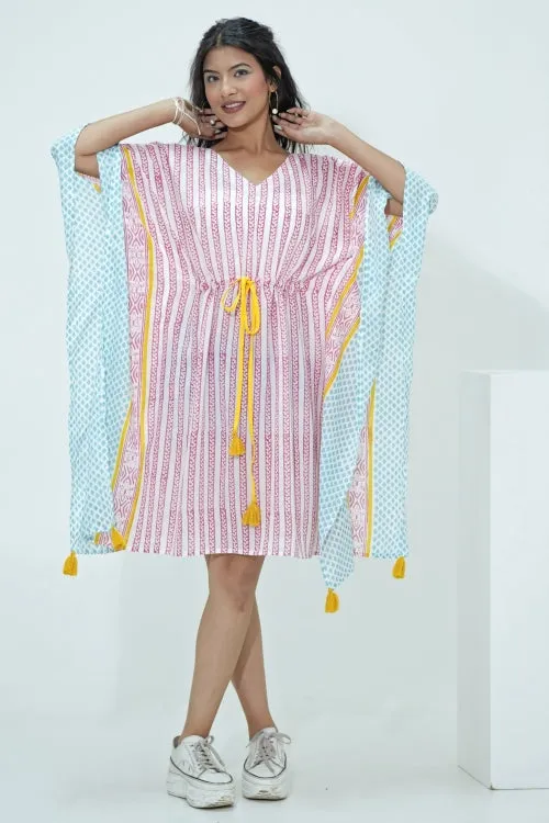 Sweet Bust Hand Block Printed Kaftan