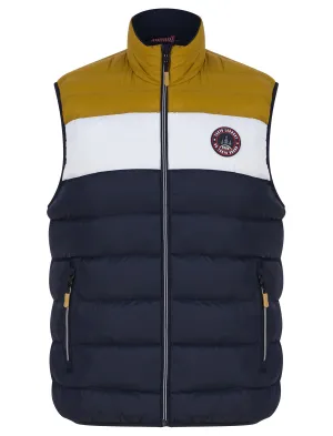 Tarmon 2 Microfleece Lined Quilted Puffer Gilet in Sky Captain Navy - Tokyo Laundry Active Tech