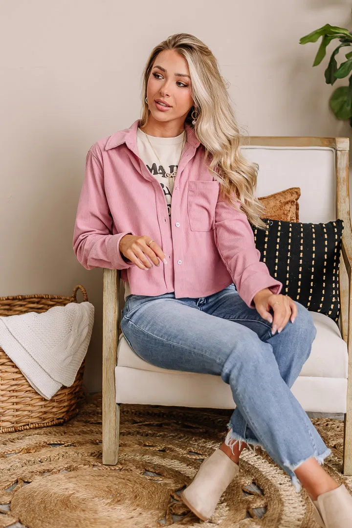 The High Road Ribbed Shacket | Pink