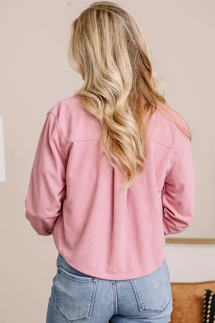 The High Road Ribbed Shacket | Pink