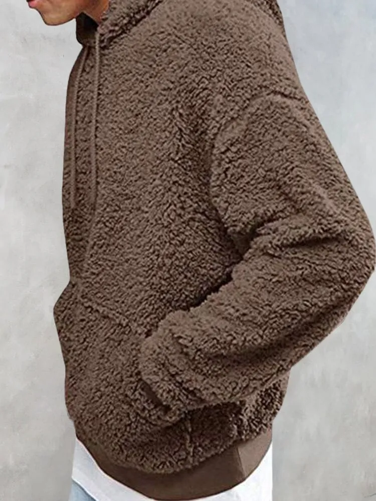 Thermal Fluffy Fleece Pullover Hoodie